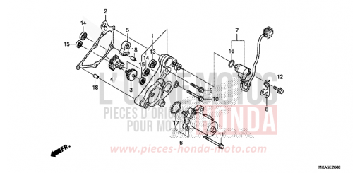 DEMULTIPLICATEUR NC750XDG de 2016